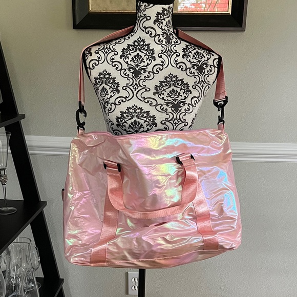 Handbags - Holographic Pink Tote Bag